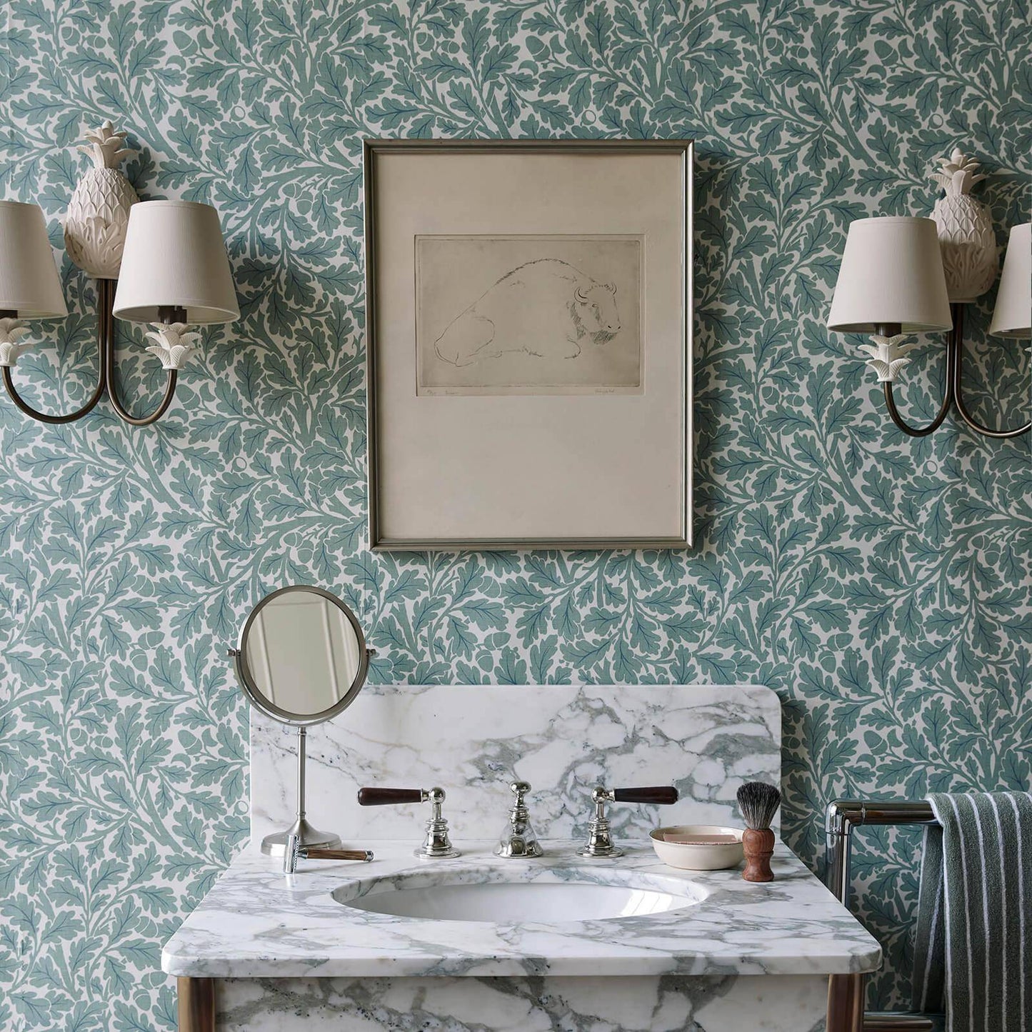 Quercus Wallpaper - Moonstone - House of Hackney - 1-WA-QUE-DI-MOO-XXX - Premier Wallcovering