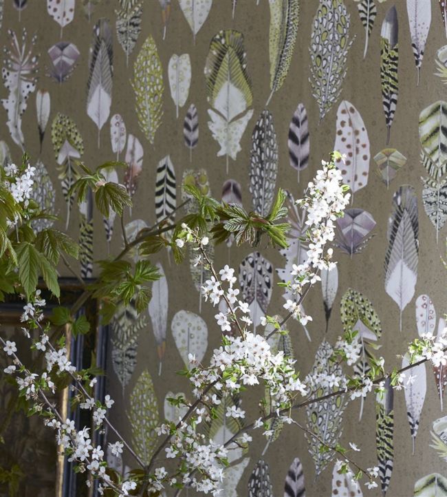 Quill Wallpaper - Gold - PDG1030/02 - Designers Guild - Premier Wallcovering