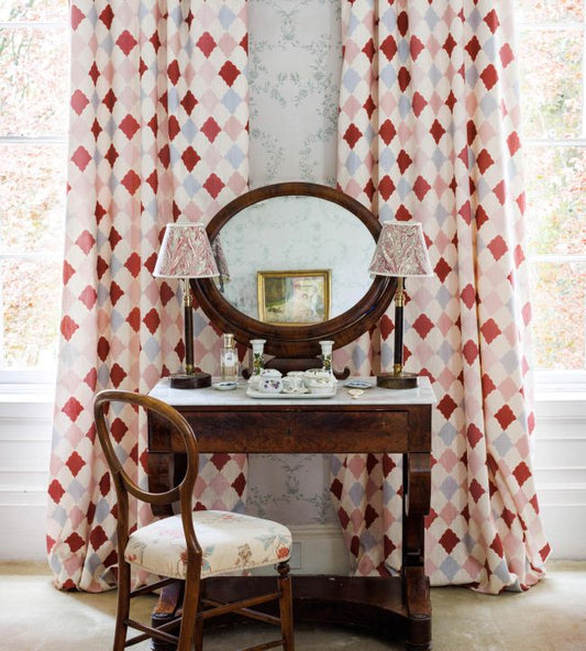 Quilted Harlequin Fabric - Patchwork Rose - Barneby Gates - BGF060401 - Premier Wallcovering