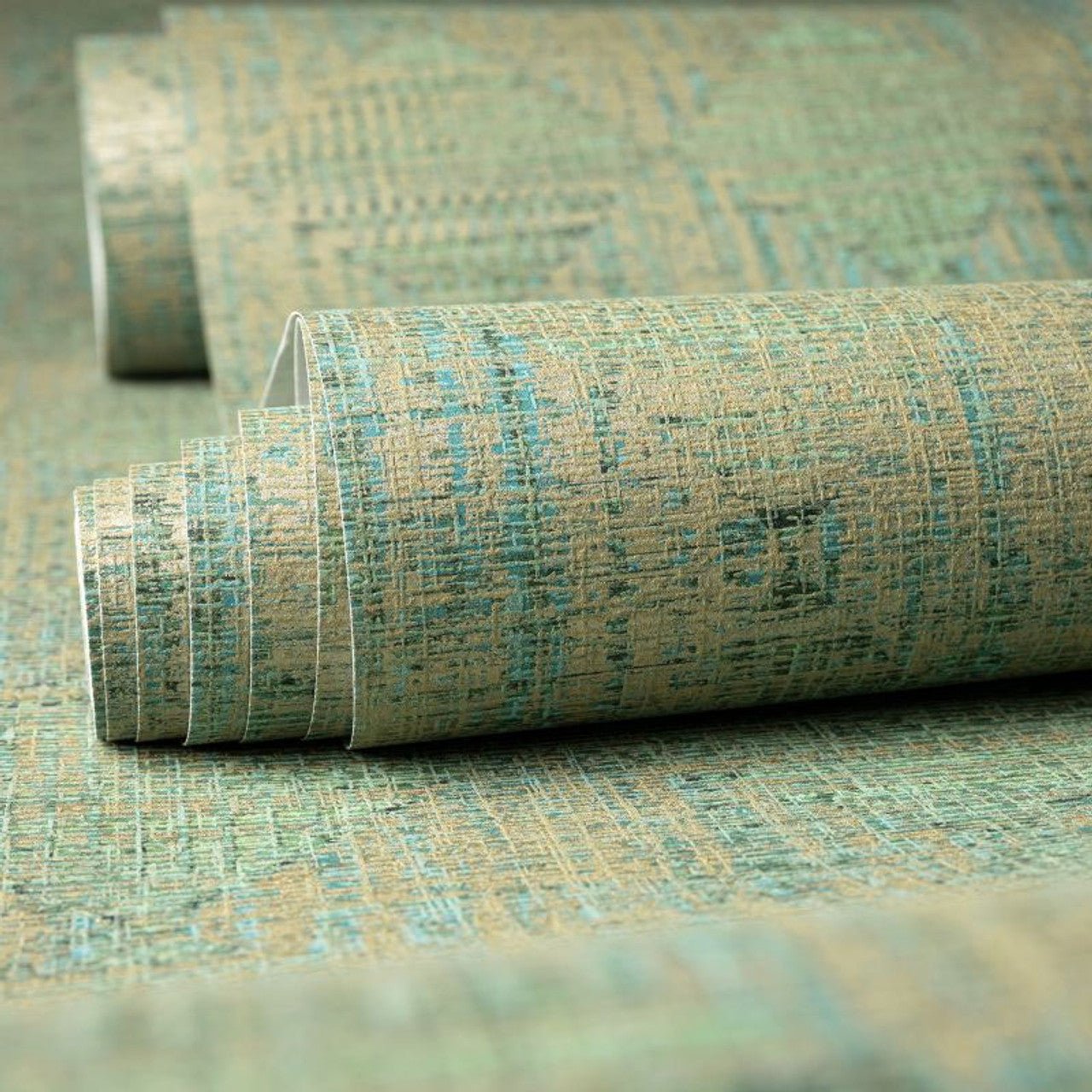Raffia Pepper Wallpaper - Spirulina - Hohenberger - 65348 - Premier Wallcovering