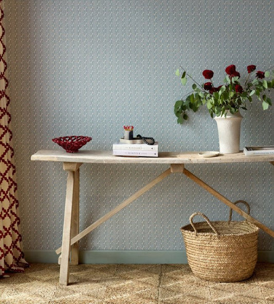 Raft Stripe Wallpaper - Coast Blue - Scion - NSCW113241 - Premier Wallcovering