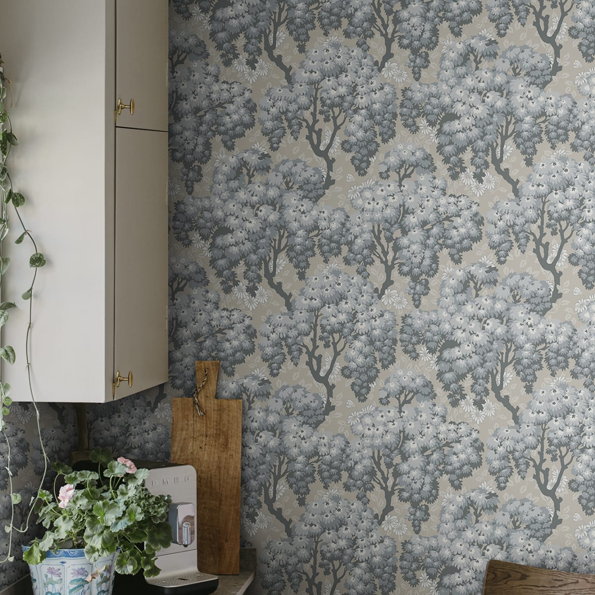 Ragnvi Wallpaper - Indigo Blue - Sandberg - 836-56 - Premier Wallcovering