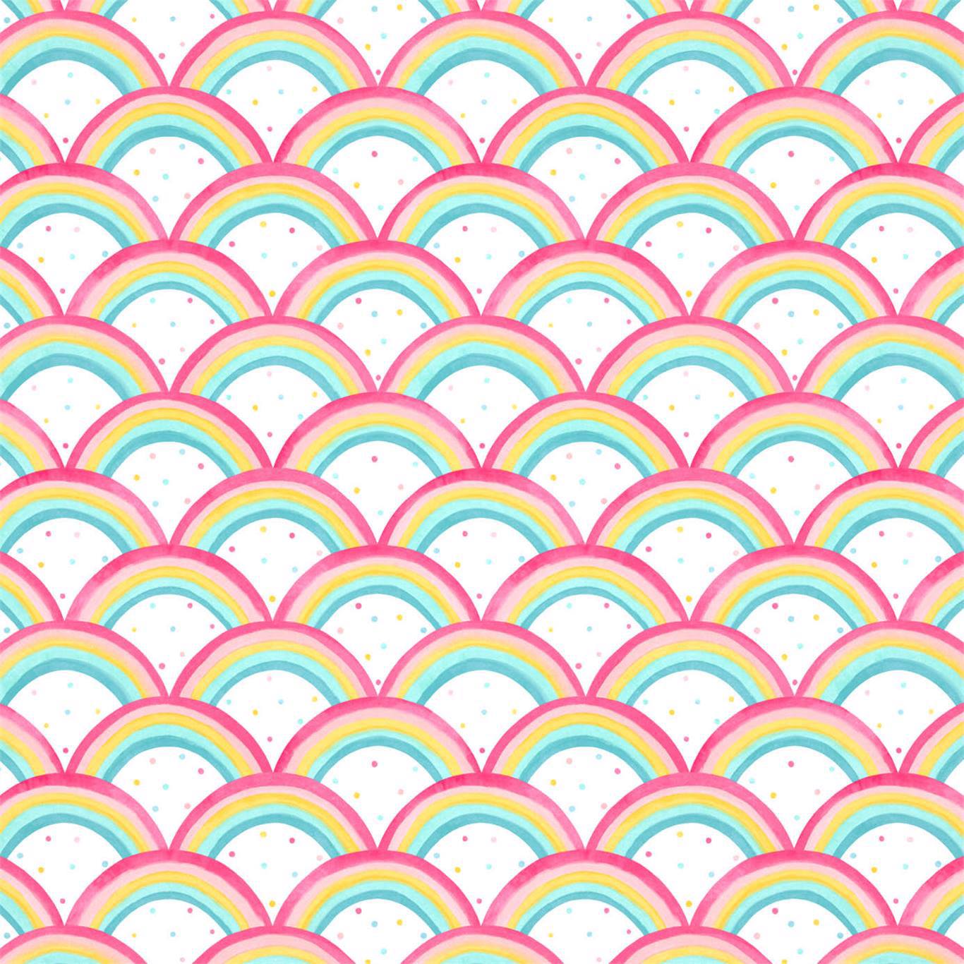 Rainbow Brights Wallpaper - Cherry/Blossom/Pineapple/Sky - Harlequin - HLTF112645 - Premier Wallcovering