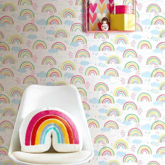 Rainbow Love Wallpaper - Fruit Salad - Hoopla Walls - HWA1283W - Premier Wallcovering