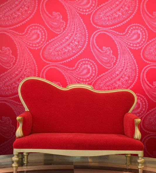 Rajapur Wallpaper - Seafoam on Olive - 66/5034 - Cole & Son - Premier Wallcovering