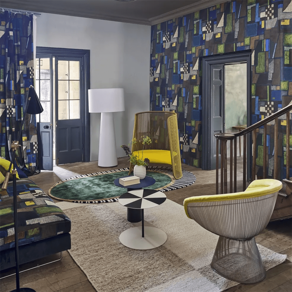Raku Patchwork Wallpaper - Chocolate - PDG1203/02 - Designers Guild - Premier Wallcovering