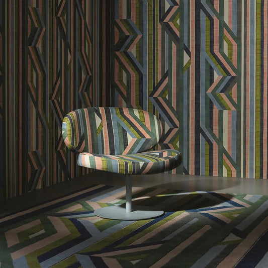 Reflets Sur Le Rhone Fabric - Vert Riziere - Christian Lacroix - FCL7081/01 - Premier Wallcovering