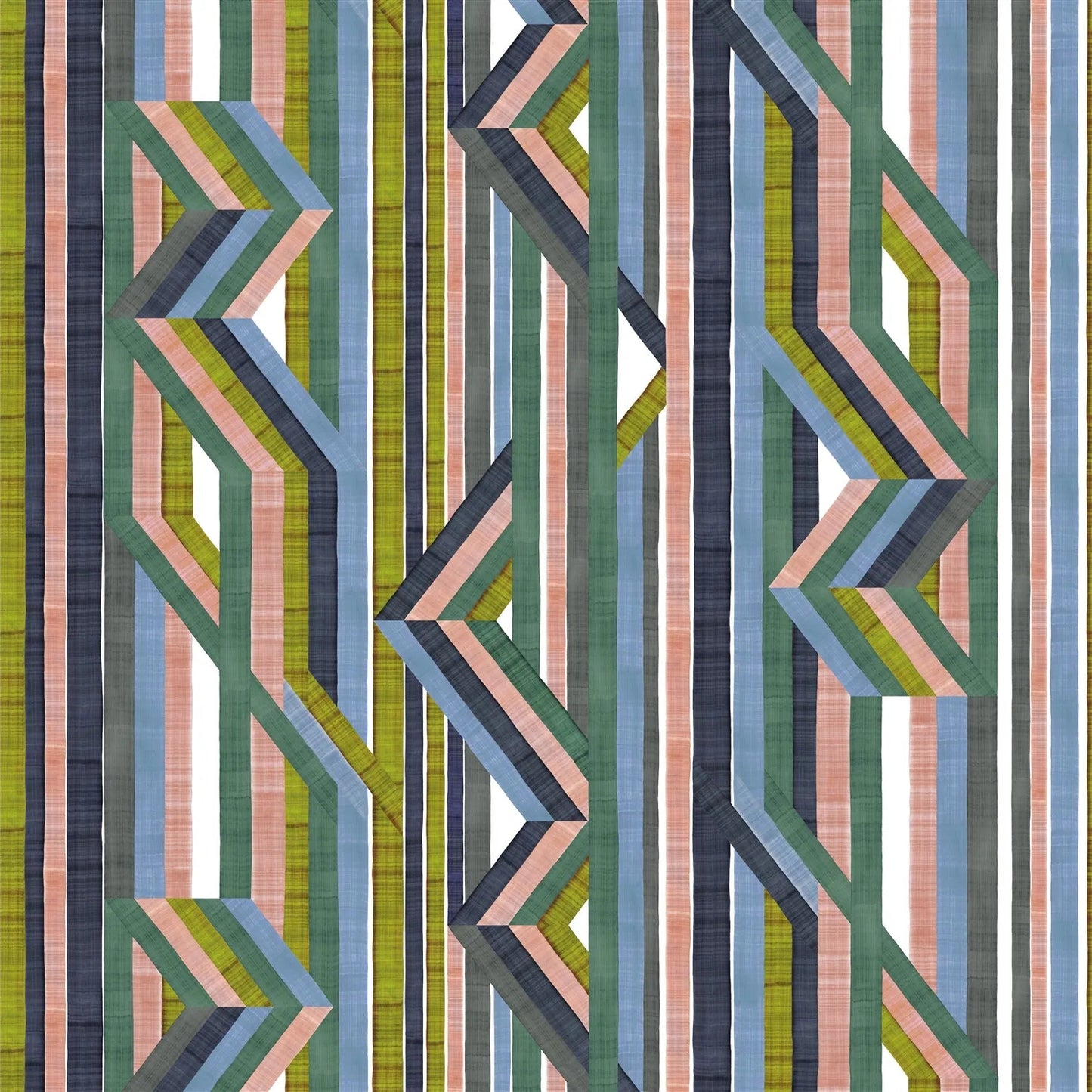 Reflets Sur Le Rhone Fabric - Vert Riziere - Christian Lacroix - FCL7081/01 - Premier Wallcovering