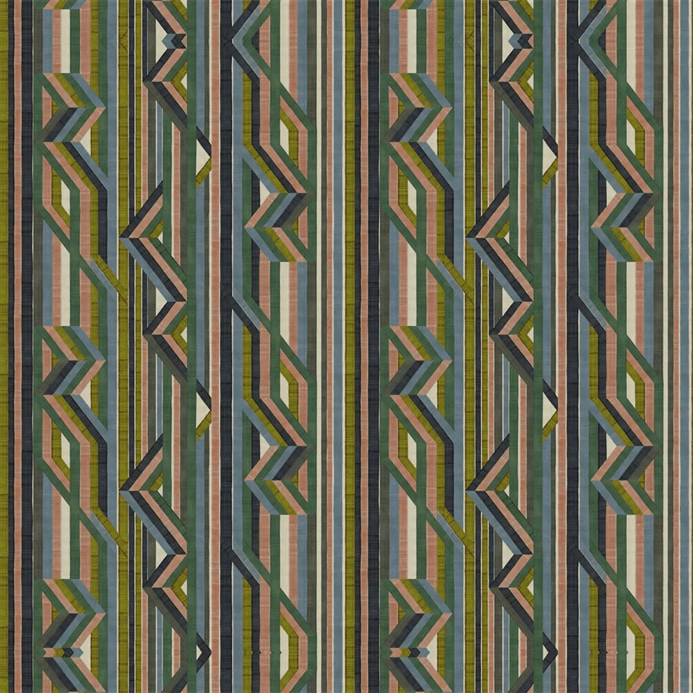 Reflets Sur Le Rhone Grasscloth Wallpaper - Vert Riziere - Christian Lacroix - PCL7059/01 - Premier Wallcovering