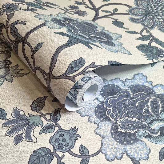 Regan Wallpaper - Blue - Holden Décor - 91610 - Premier Wallcovering