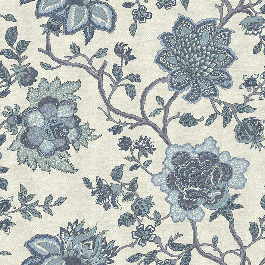 Regan Wallpaper - Blue - Holden Décor - 91610 - Premier Wallcovering
