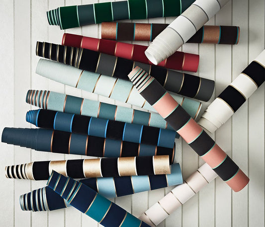 Regency Stripe Wallpaper - Indigo/ Cobalt - Osborne & Little - W7780-05 - Premier Wallcovering