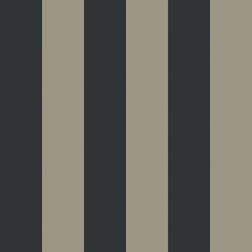 Regent Stripe Wallpaper - Oxford Blue and Warm Grey - LAN100228 - Lucie Annabel - Premier Wallcovering