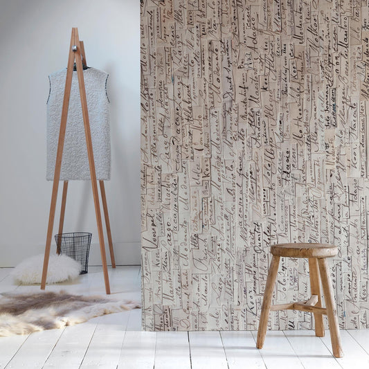Remixed Typography Wallpaper - Brown - NLXL - REM - 03 - Premier Wallcovering