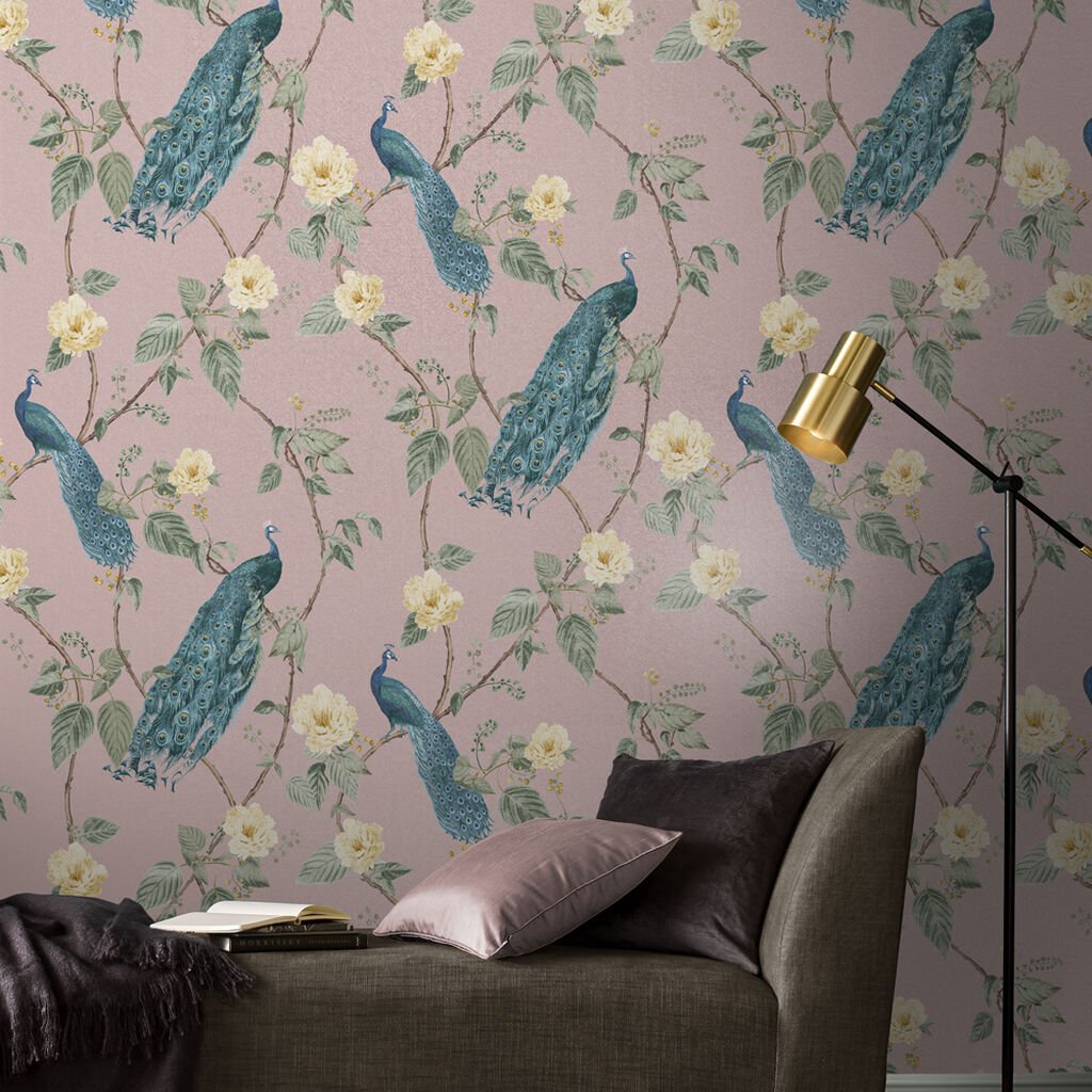 Resplendence Wallpaper - Blush - Graham & Brown - 107873 - Premier Wallcovering