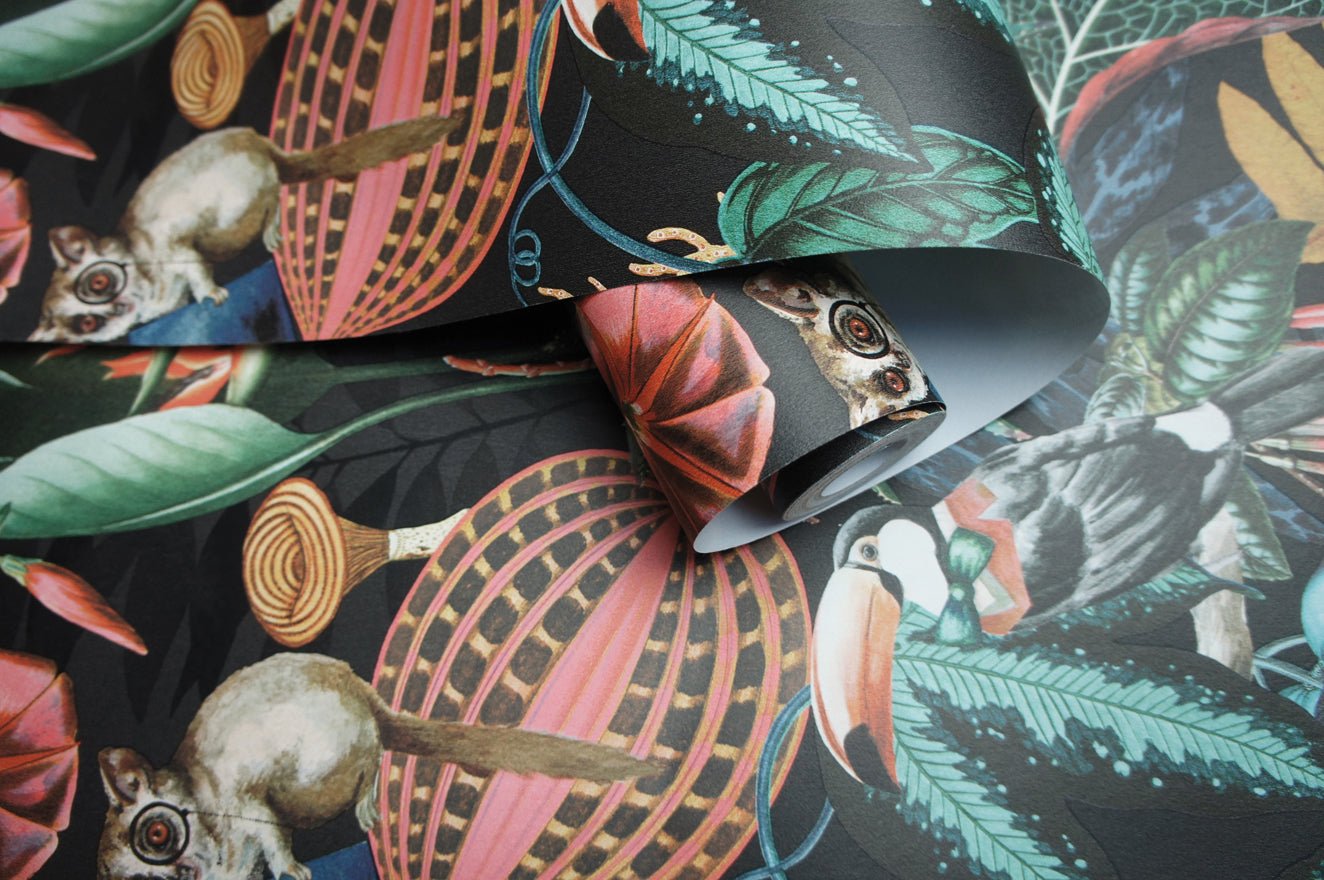 Reverie Wallpaper - Black - Holden Décor - 91173 - Premier Wallcovering