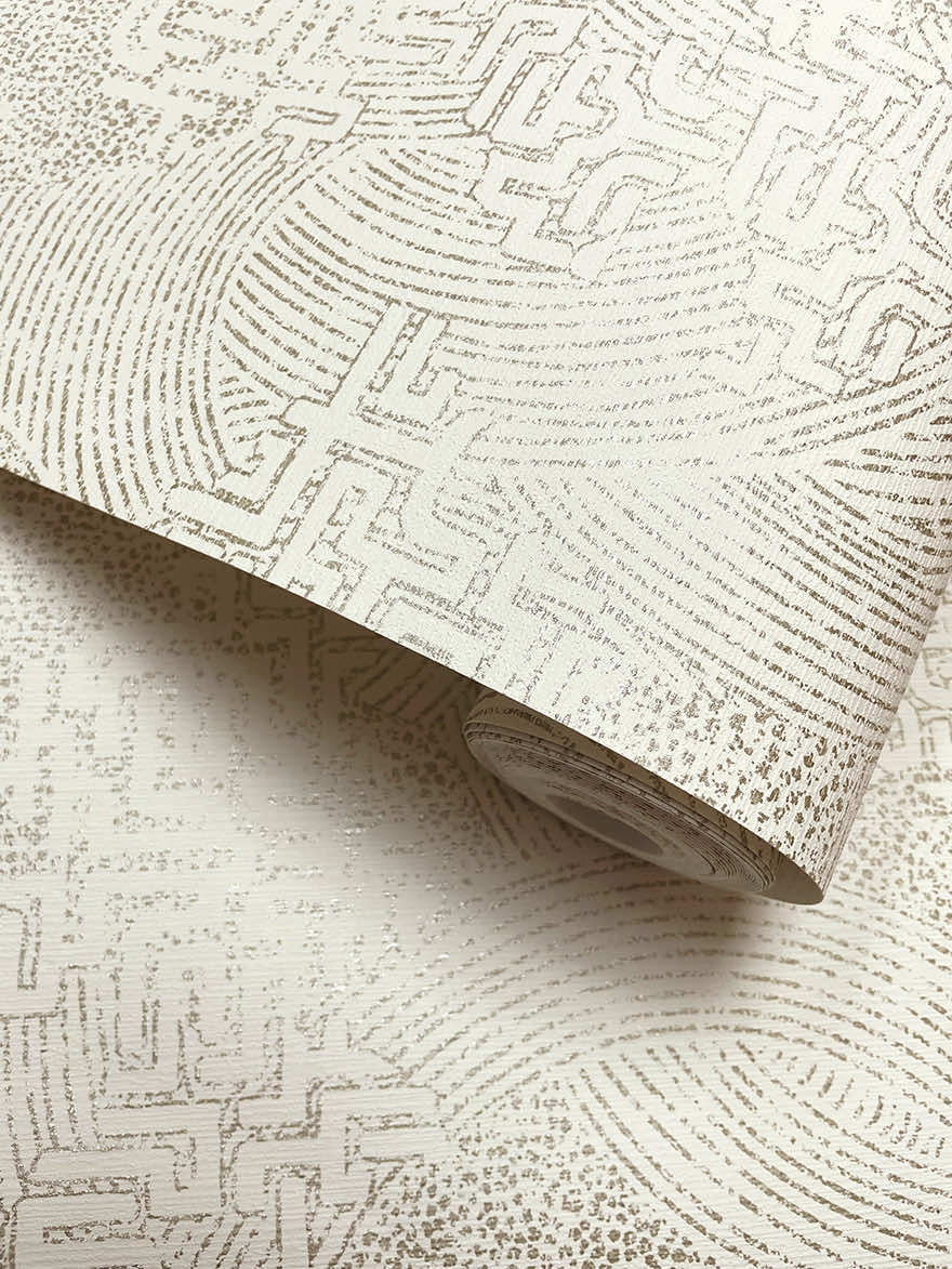 Richat Wallpaper - Ivory - Holden Décor - 66027 - Premier Wallcovering