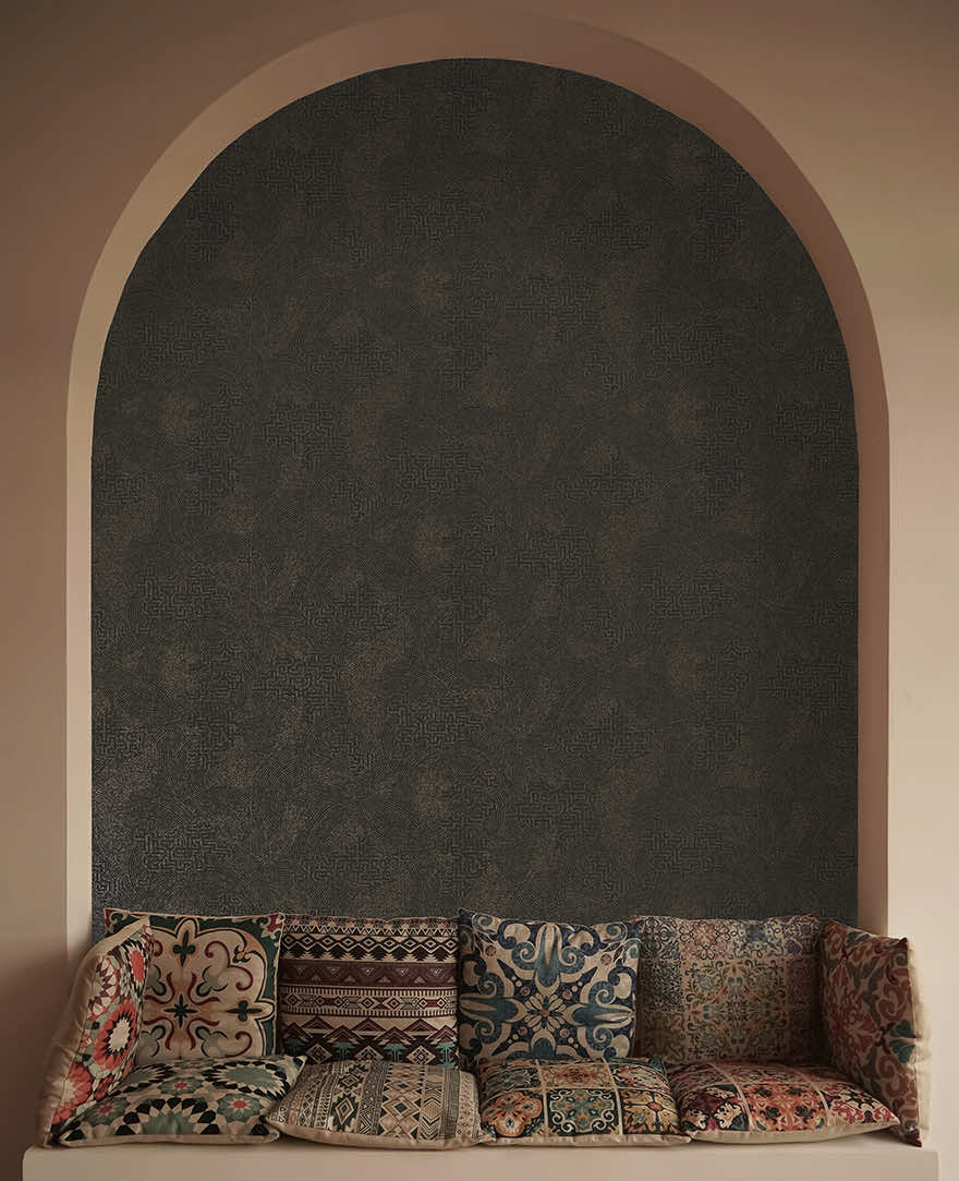 Richat Wallpaper - Noir - Holden Décor - 66029 - Premier Wallcovering