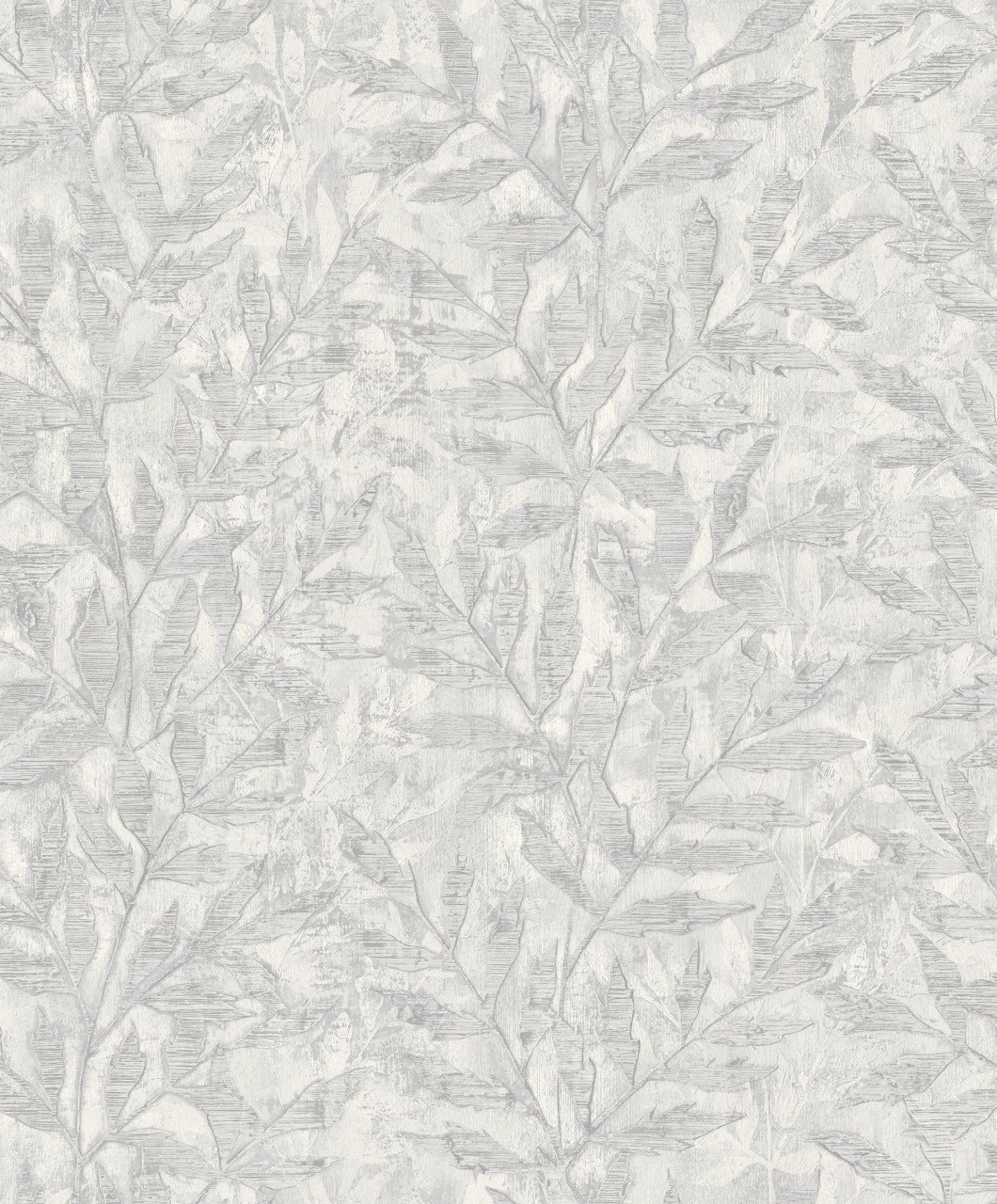 Richmond Leaf Wallpaper - Grey - Rasch - 315011 - Premier Wallcovering