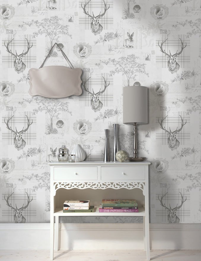Richmond Wallpaper - Grey/Charcoal - Holden Décor - 98013 - Premier Wallcovering