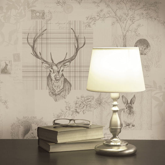 Richmond Wallpaper - Beige/Charcoal - Holden Décor - 98012 - Premier Wallcovering