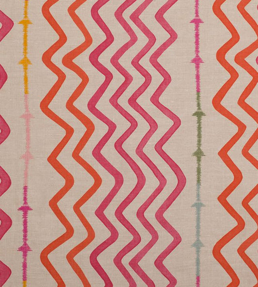 Rick Rack Fabric - Hot Pink - Christopher Farr Cloth - CF113 - 02 - Premier Wallcovering