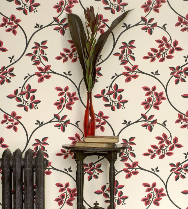 Ringwold Wallpaper - Rectory Red - 1652 - Farrow & Ball - Premier Wallcovering