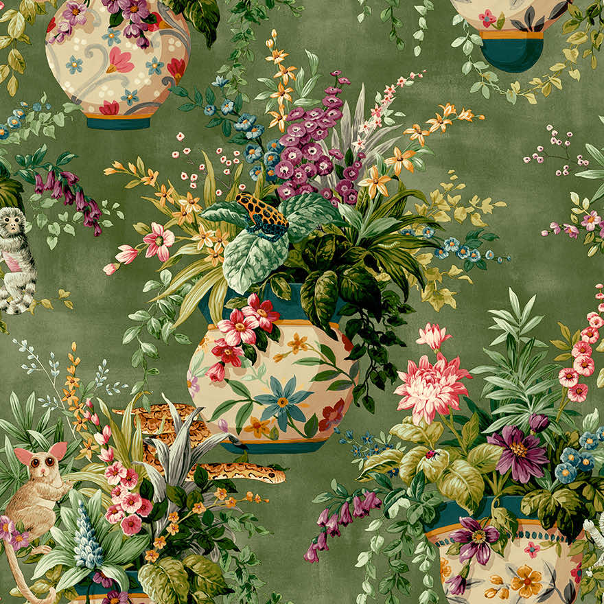 Rivara Wallpaper - Khaki - Holden Décor - 91523 - Premier Wallcovering