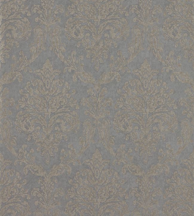 Riverside Damask Wallpaper - Mole/Copper - DWAP216290 - Sanderson - Premier Wallcovering