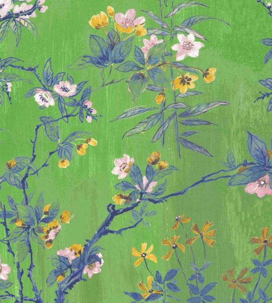 Rivington Fabric - Lush Green - Woodchip & Magnolia - WMF - 126 - 06VD - Premier Wallcovering