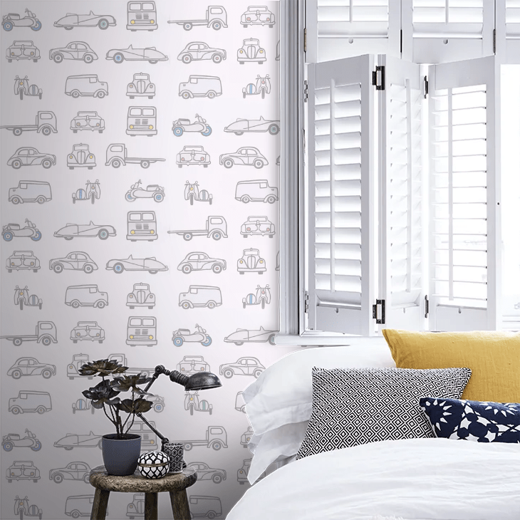 Road Trip Wallpaper - French Grey - Little Greene - 0231RTFRENC - Premier Wallcovering