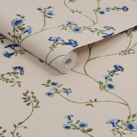 Robey Cottage Floral Wallpaper - Cream - Joules - 120875 - Premier Wallcovering