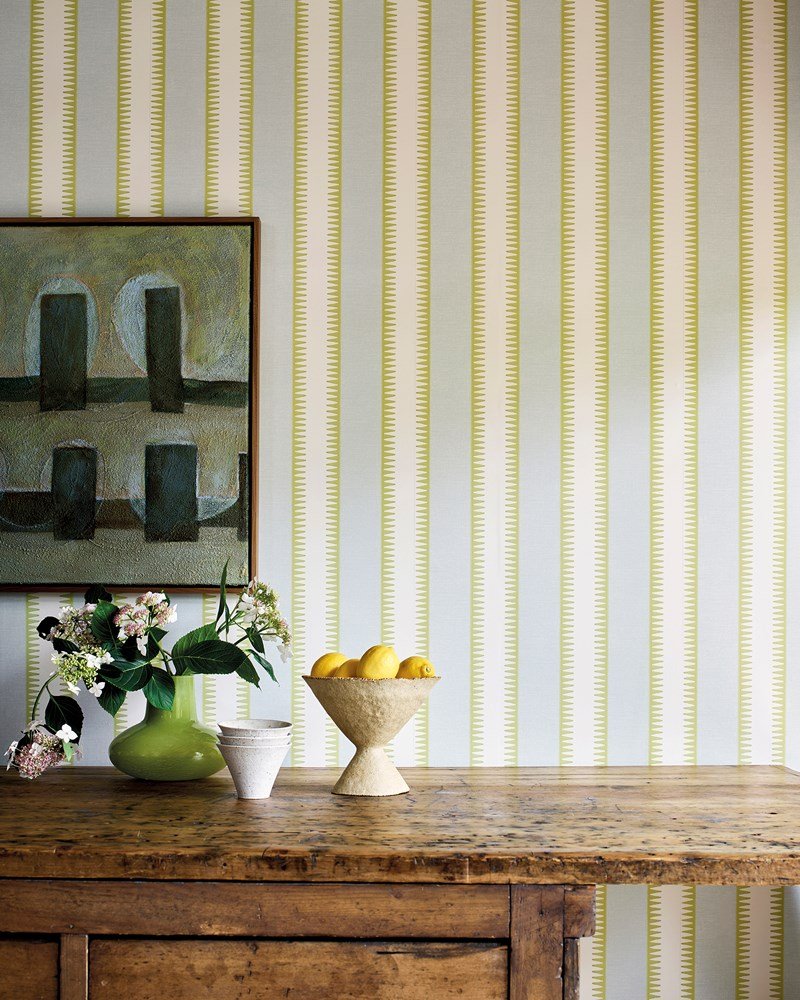 Rocco Wallpaper - Green - J198W - 01 - Jane Churchill - Premier Wallcovering