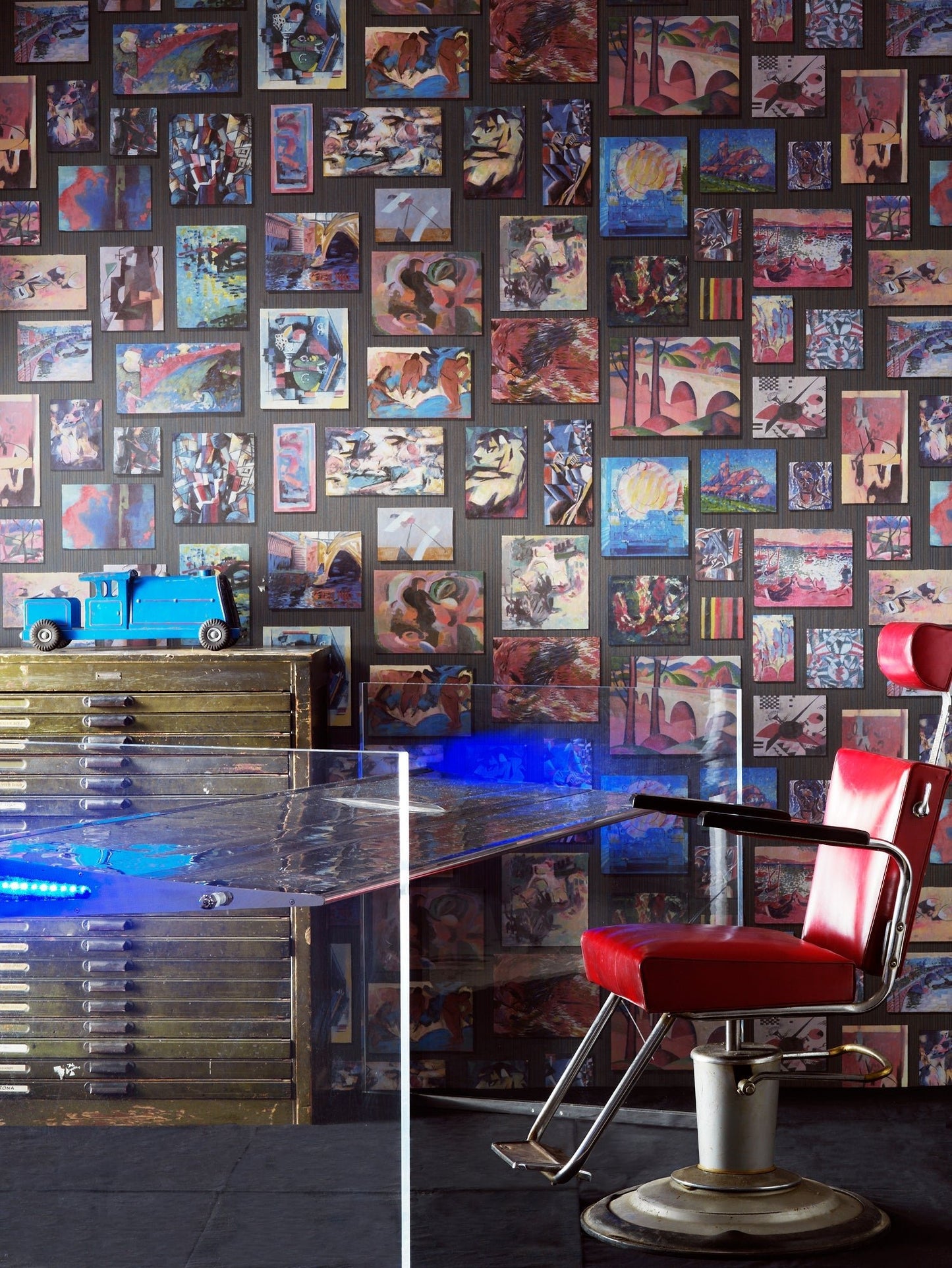 Rockefeller Wallpaper - Multi - Andrew Martin - MUSROMUA - Premier Wallcovering