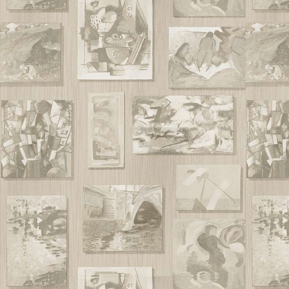Rockefeller Wallpaper - Coffee - Andrew Martin - MUSROCOA - Premier Wallcovering