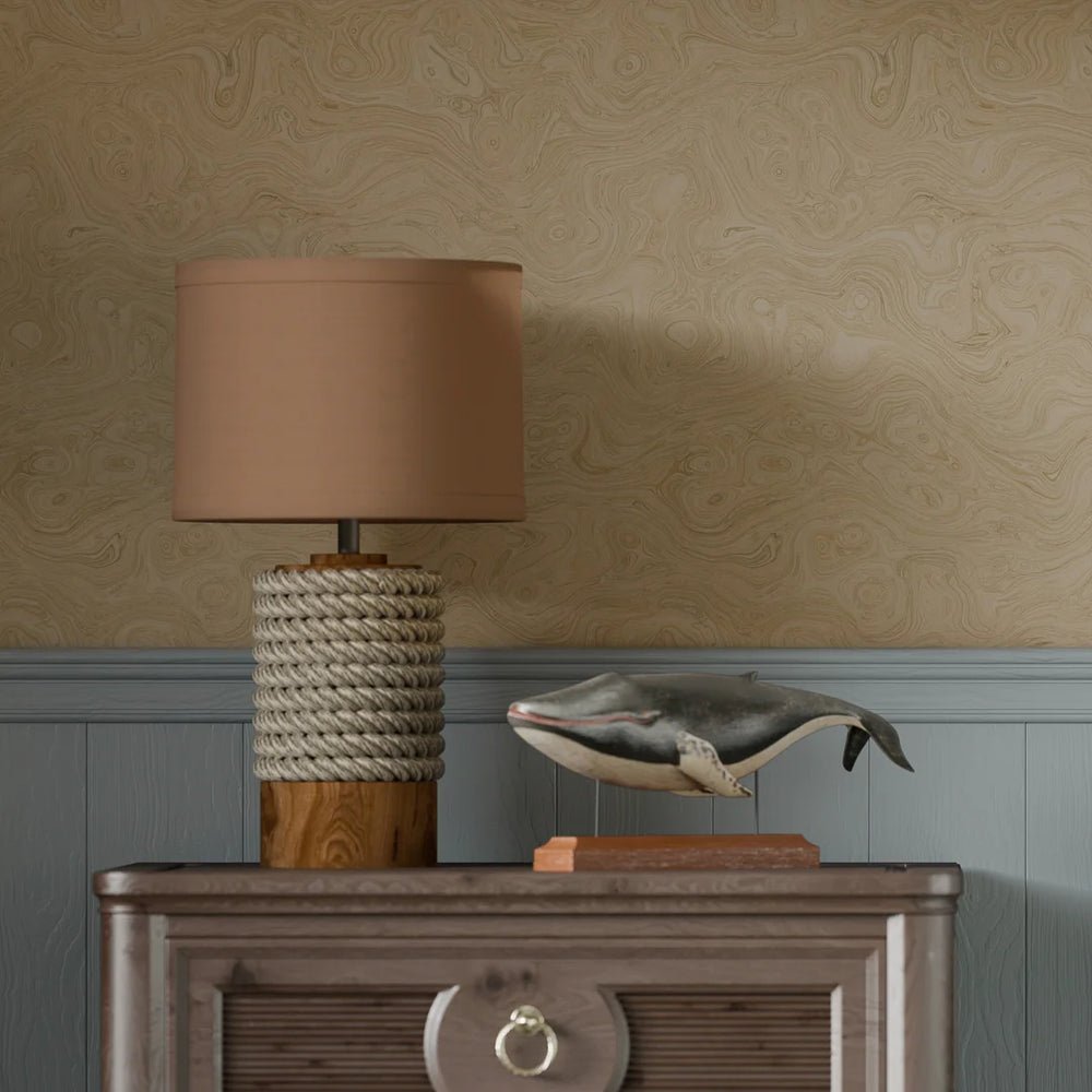 Rockpool Marble Wallpaper - Antique Gold - LAN100318 - Lucie Annabel - Premier Wallcovering