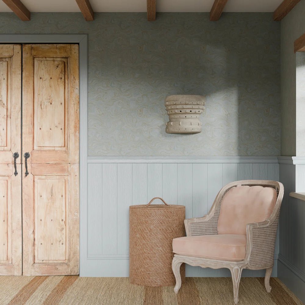 Rockpool Marble Wallpaper - Mineral Mist - LAN100322 - Lucie Annabel - Premier Wallcovering