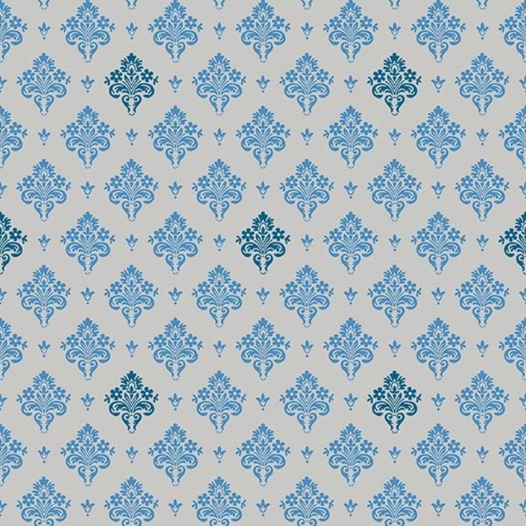 Rococo Heritage Wallpaper - Blue - K & K - 600521 - Premier Wallcovering