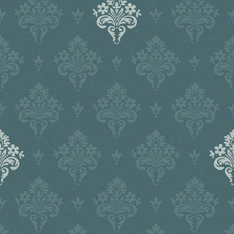 Rococo Heritage Wallpaper - Rich Green - K & K - 600416 - Premier Wallcovering