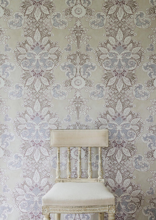 Rococo Wallpaper - Alabaster - Lewis & Wood - Premier Wallcovering