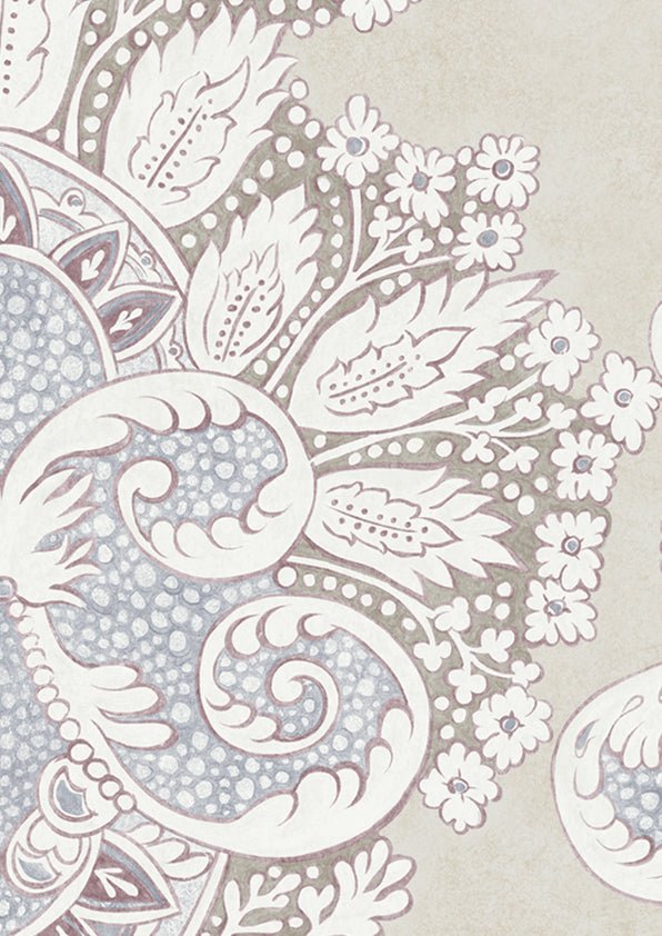 Rococo Wallpaper - Alabaster - Lewis & Wood - Premier Wallcovering