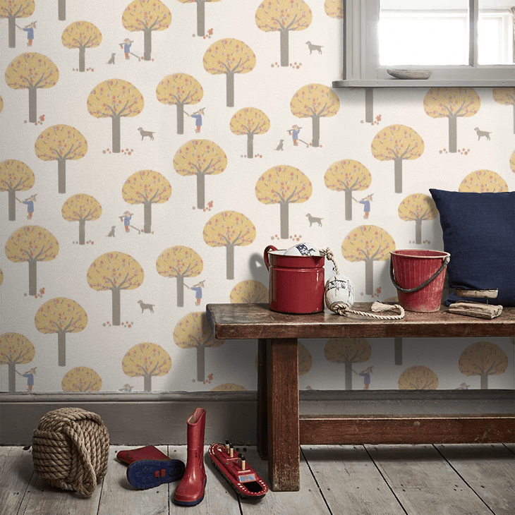 Rodney Street Wallpaper - Light Gold - Little Greene - 0231ROLIGH6 - Premier Wallcovering