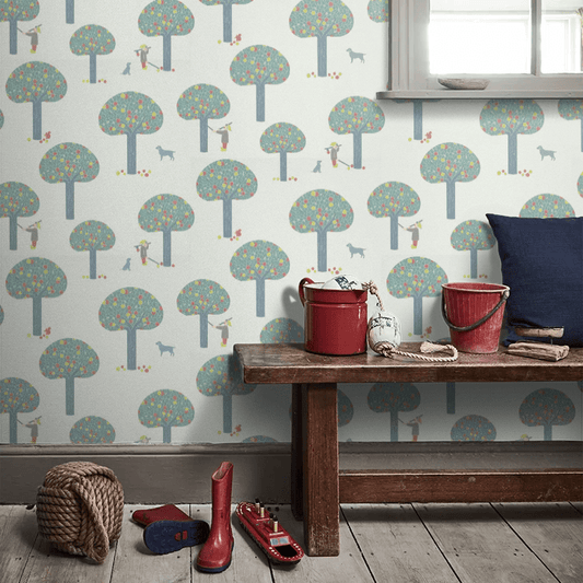 Rodney Street Wallpaper - Delicate Blue - Little Greene - 0231RODELIC - Premier Wallcovering