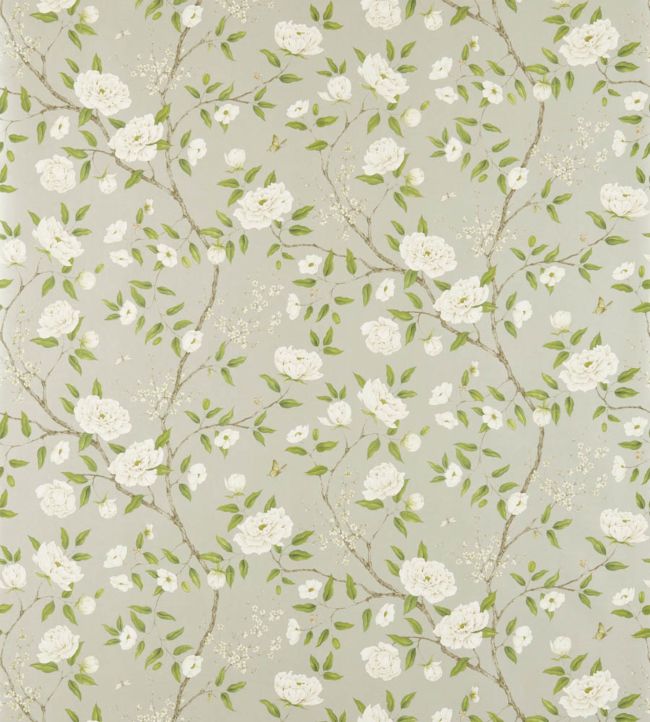 Romeys Garden Wallpaper - Silver - ZWOO311333 - Zoffany - Premier Wallcovering