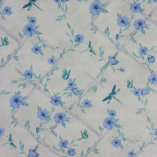 Rosanna Trellis Wallpaper - Stone/Persian - Matthew Williamson - W7145/03 - Premier Wallcovering