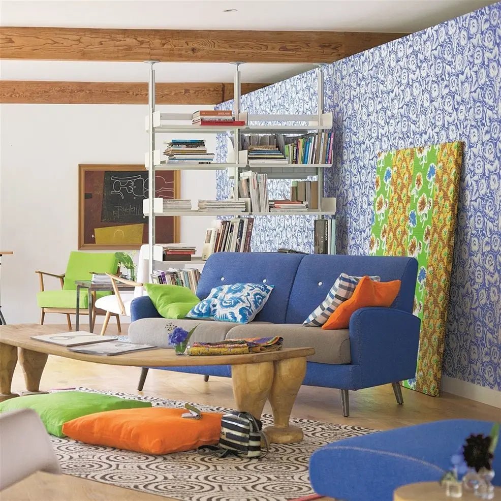 Rosario Wallpaper - Cobalt - P592/07 - Designers Guild - Premier Wallcovering
