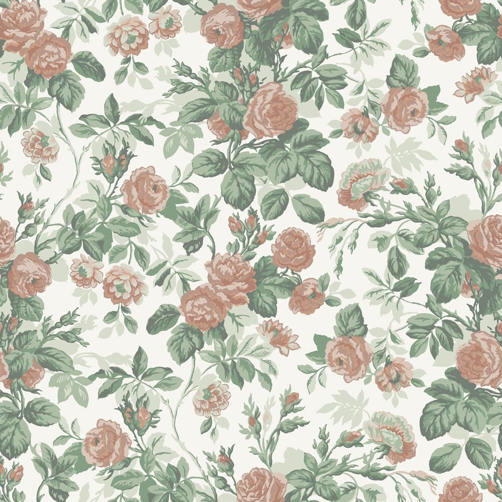 Rosdalen Wallpaper - Pink & Green - Midbec - 16036 - Premier Wallcovering
