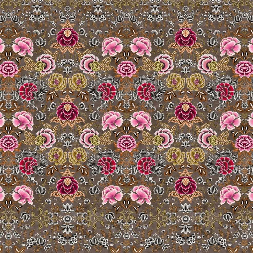 Rose De Damas Wallpaper - Cranberry - PDG1168/04 - Designers Guild - Premier Wallcovering