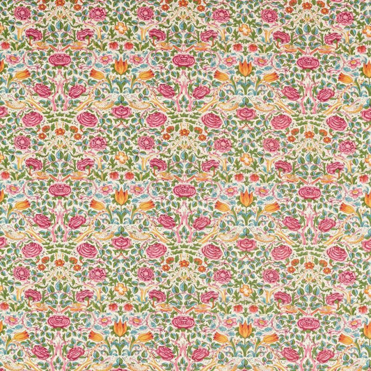 Rose Fabric - Weld/Leaf Green - Morris & Co - 227022 - Premier Wallcovering