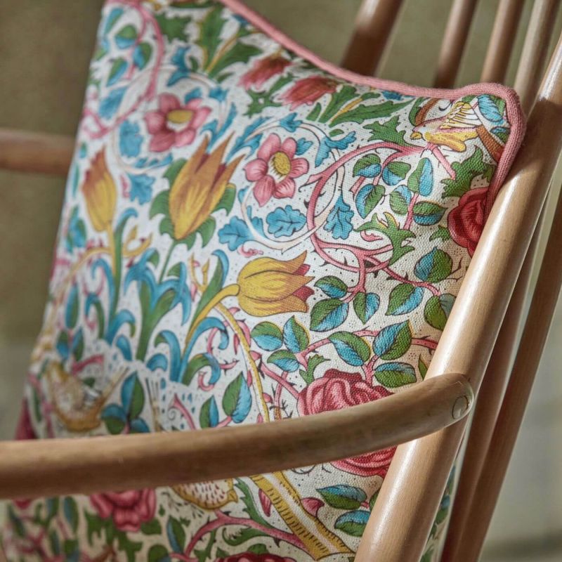 Rose Fabric - Weld/Leaf Green - Morris & Co - 227022 - Premier Wallcovering